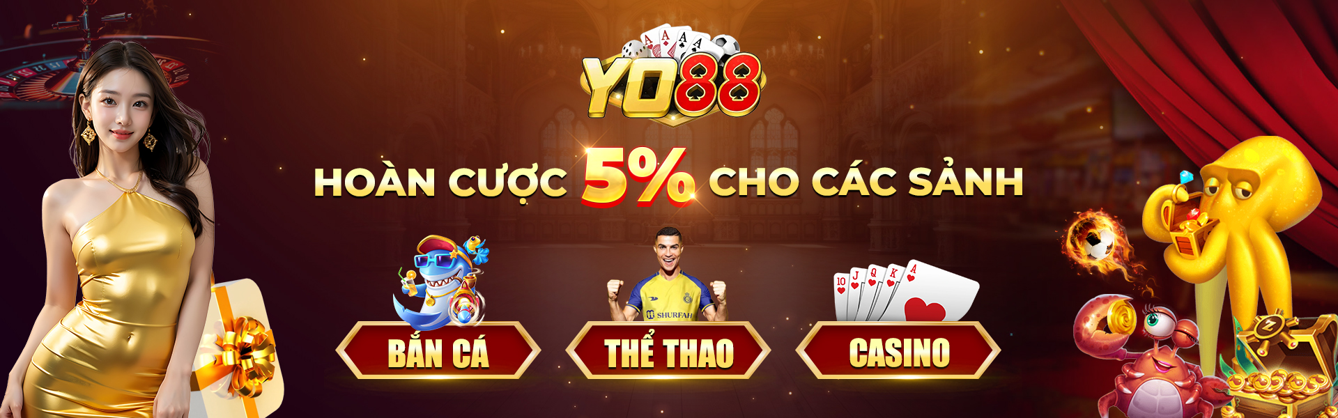 Yo88 - Địa chỉ cá cược trực tuyến không thể bỏ lỡ 3 Nhà cái Yo88