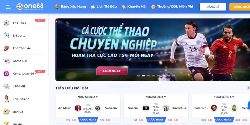 ONE88 - Sân chơi cá cược đỉnh cao, rút tiền nhanh chóng 2 Giới thiệu về nhà cái online ONE88